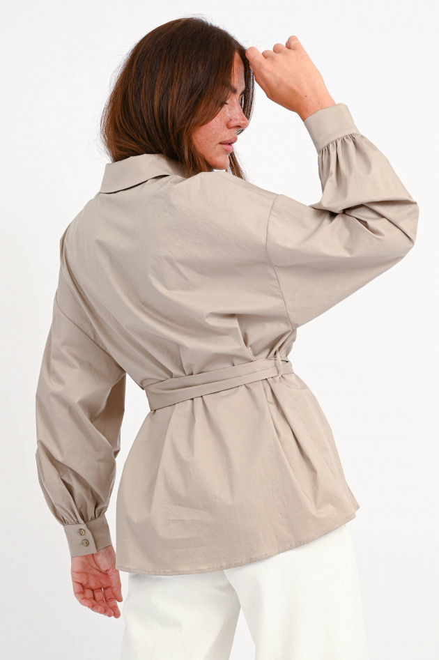I Heart  Bluse MAYA mit Gürtel in Taupe