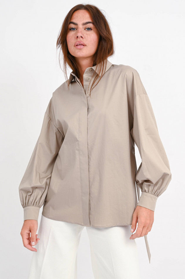 I Heart  Bluse MAYA mit Gürtel in Taupe