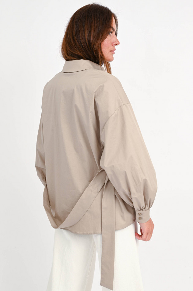 I Heart  Bluse MAYA mit Gürtel in Taupe