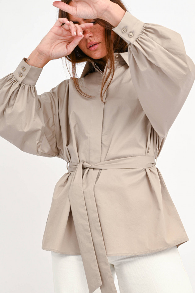 I Heart  Bluse MAYA mit Gürtel in Taupe