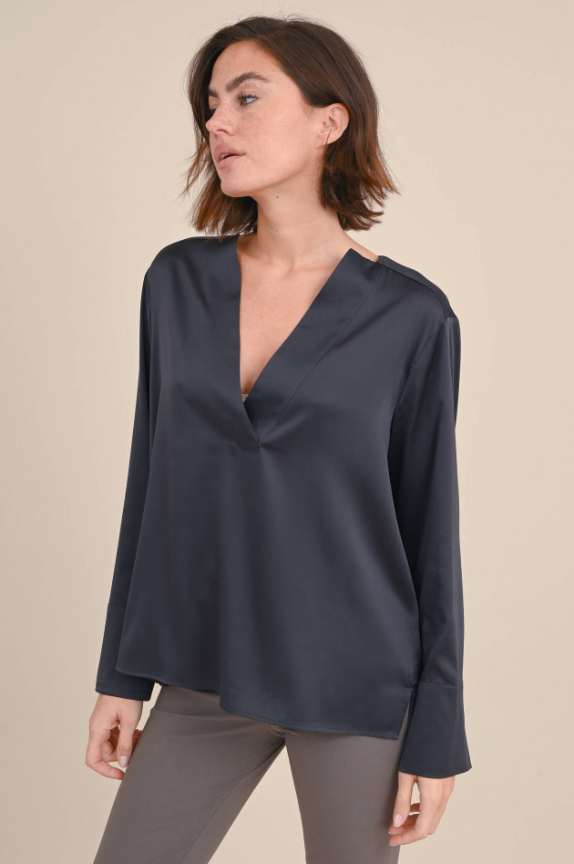 I Heart  Seidenbluse THEA in Anthrazit