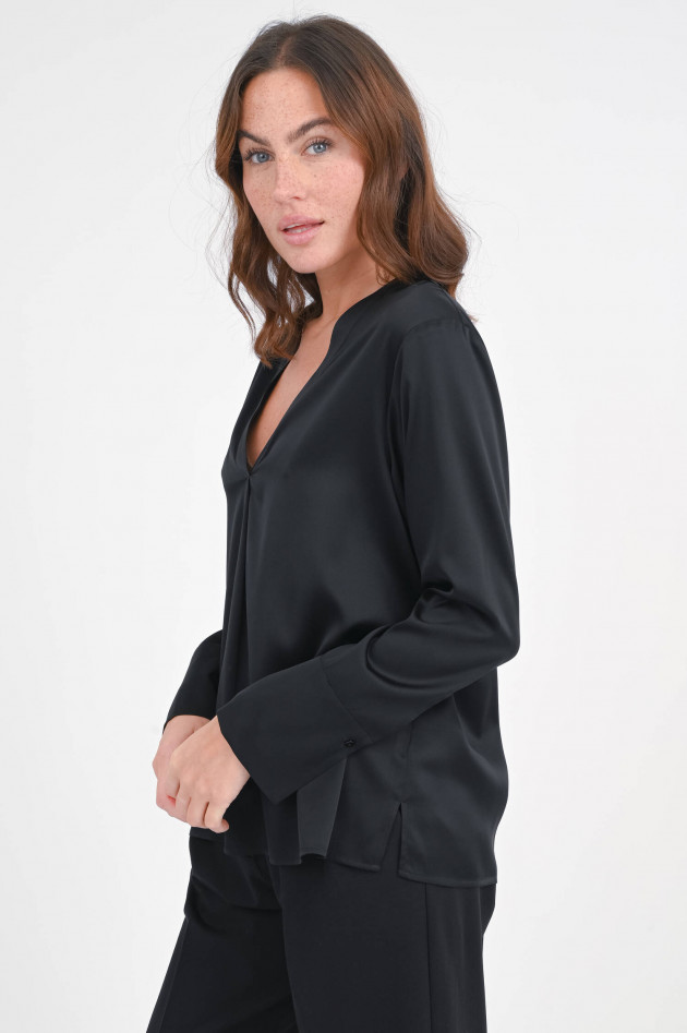 I Heart  Seidenbluse KIHARA in Schwarz