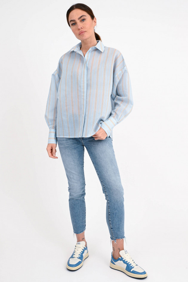 I Heart  Oversized Bluse IVA aus Baumwoll-Seidenmix