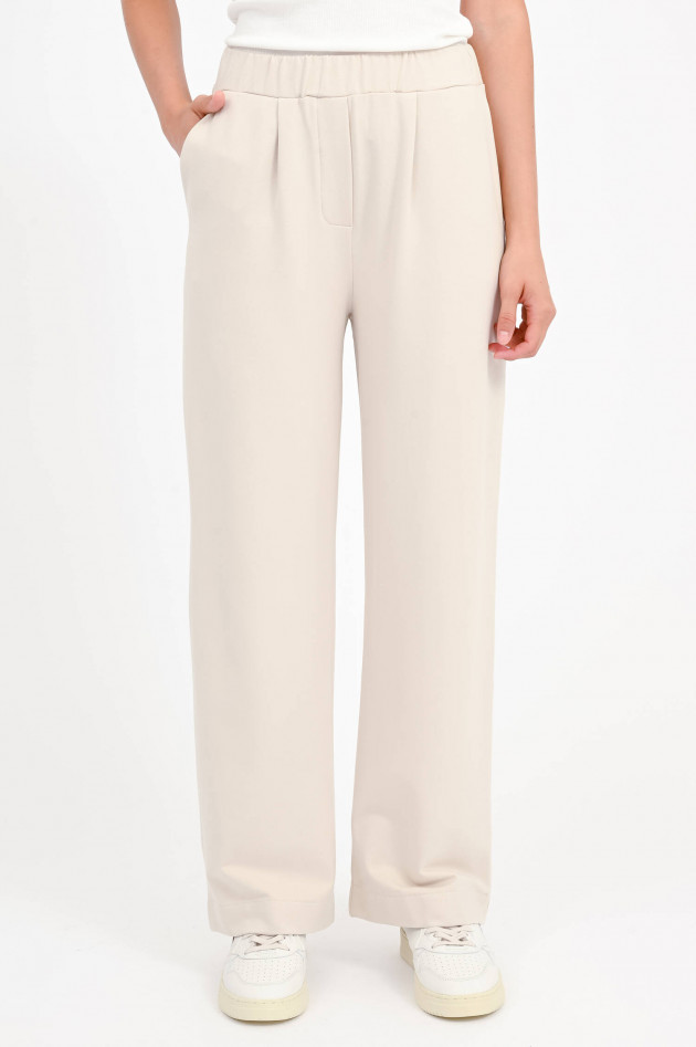 I Heart  Viskose-Hose mit elastischem Bund in Creme