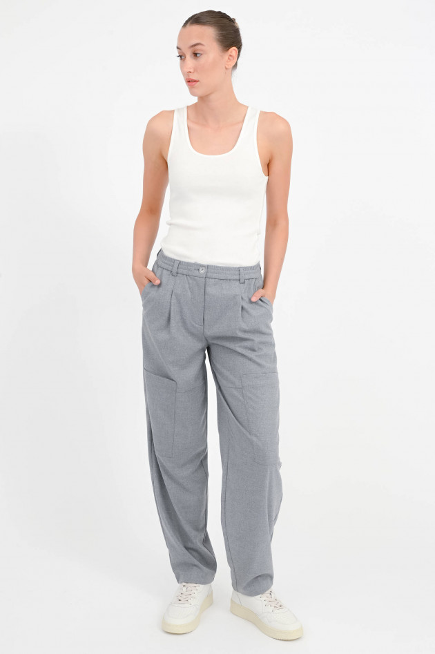 I Heart  Hose in Cargo-Stil in Grau Meliert