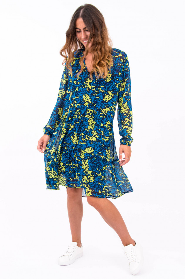 I Heart  Kleid ANDREA in Neon Blau/ Gelb