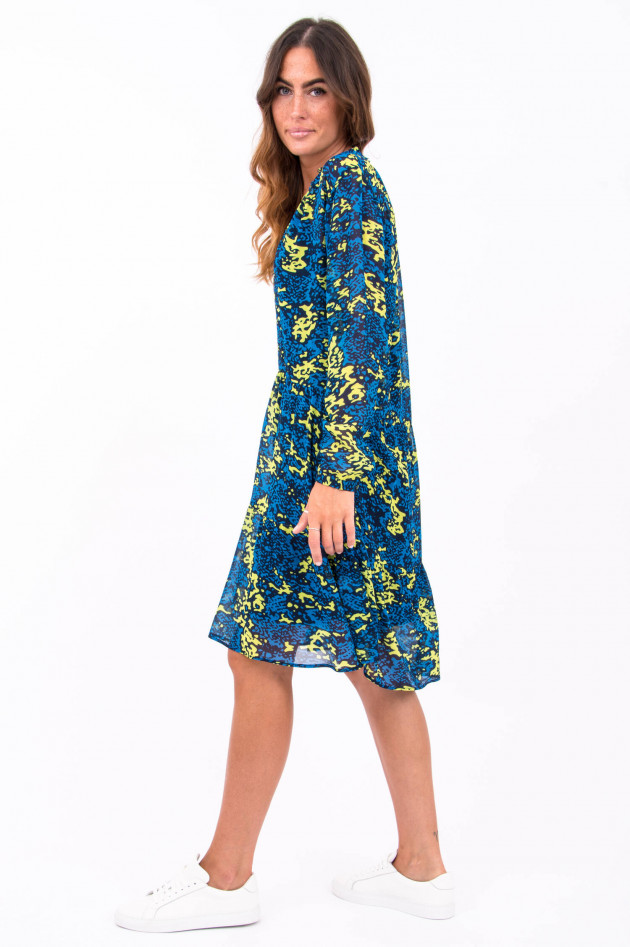 I Heart  Kleid ANDREA in Neon Blau/ Gelb