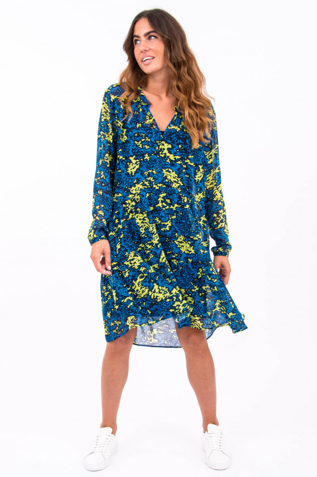 I Heart  Kleid ANDREA in Neon Blau/ Gelb