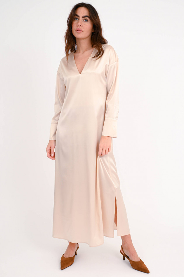 I Heart  Maxi-Kleid aus Seide in Beige