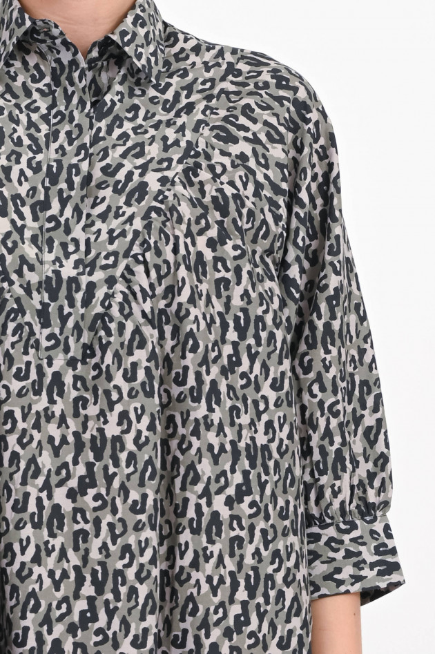 I Heart   Kleid CHEYANNA mit Leo-Muster in Khaki