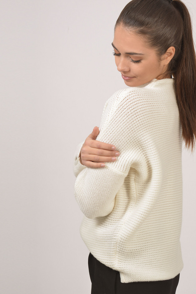 I Heart  Pullover mit Stehkragen in Natur