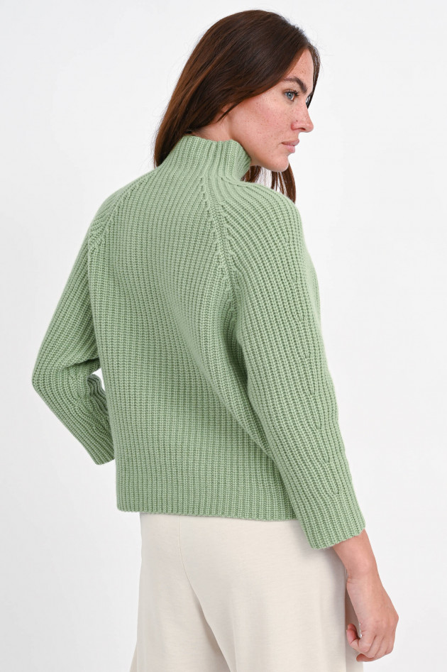 I Heart  Turtleneck Pullover AMELIA in Farngrün