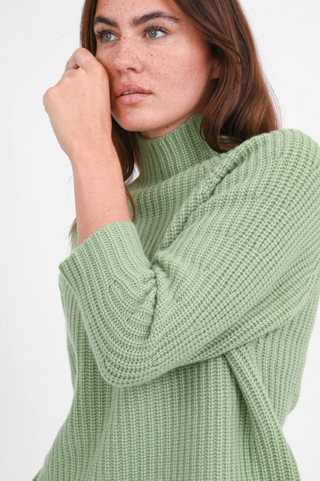 I Heart  Turtleneck Pullover AMELIA in Farngrün