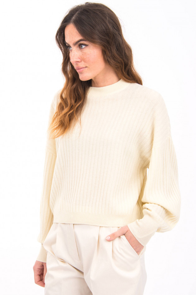 I Heart  Pullover aus Kaschmir-Mix in Pastellgelb