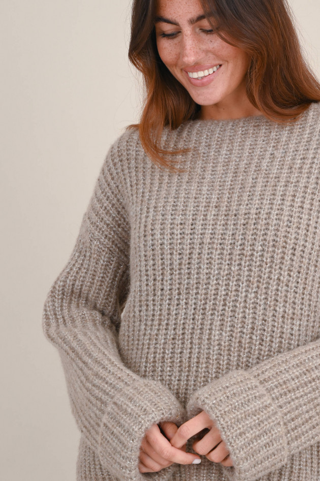 I Heart  Grobstrick Pullover KIRSTEN in Taupe