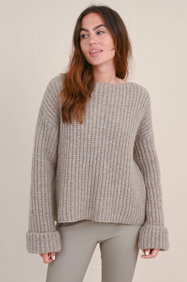 I Heart  Grobstrick Pullover KIRSTEN in Taupe