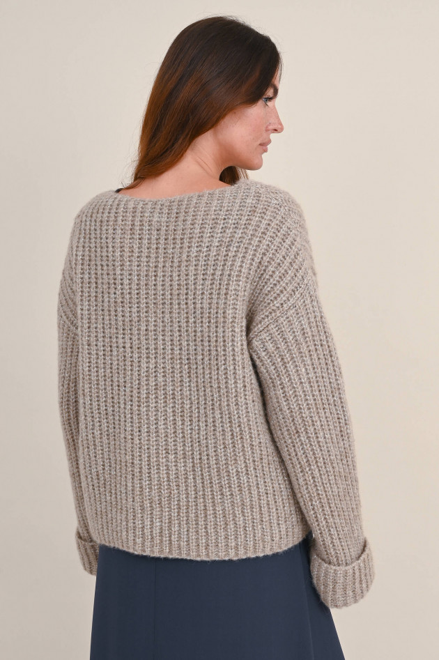 I Heart  Grobstrick Pullover KIRSTEN in Taupe
