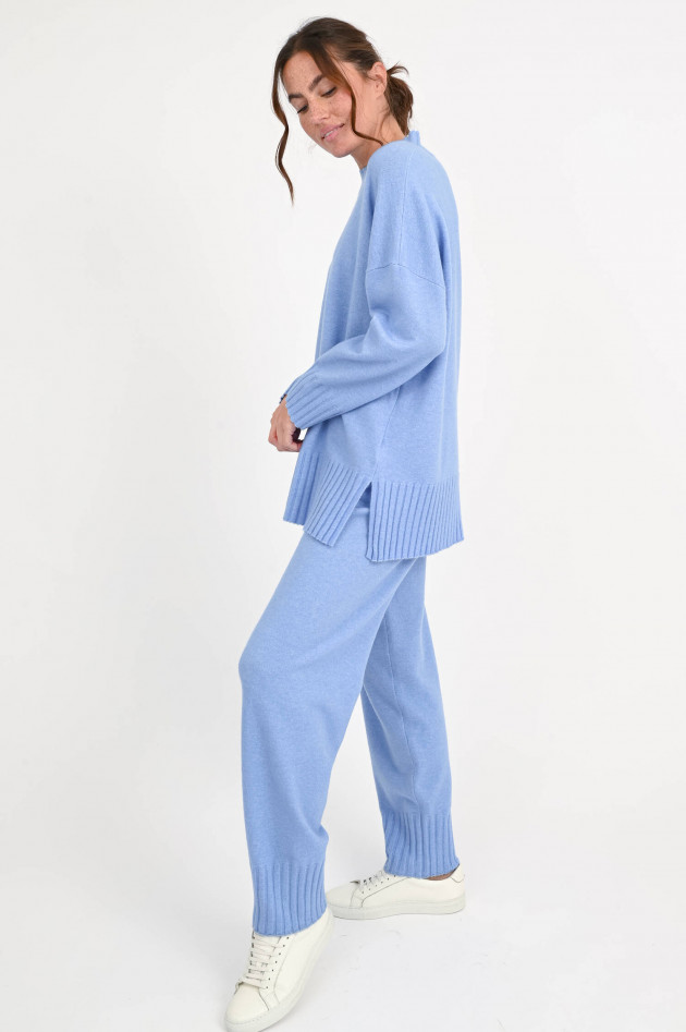 I Heart  Pullover aus Woll-Mix in Hellblau