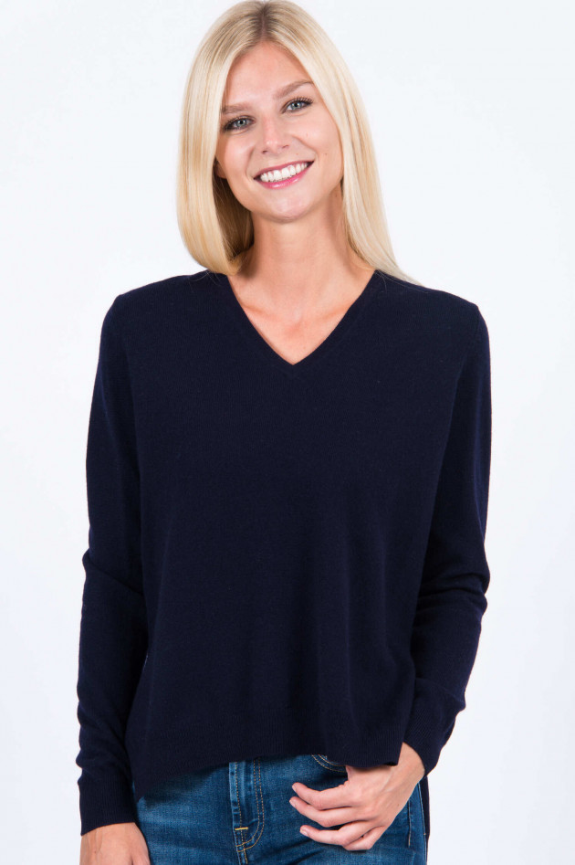 I Heart  Pullover mit Kaschmir-Mix in Navy