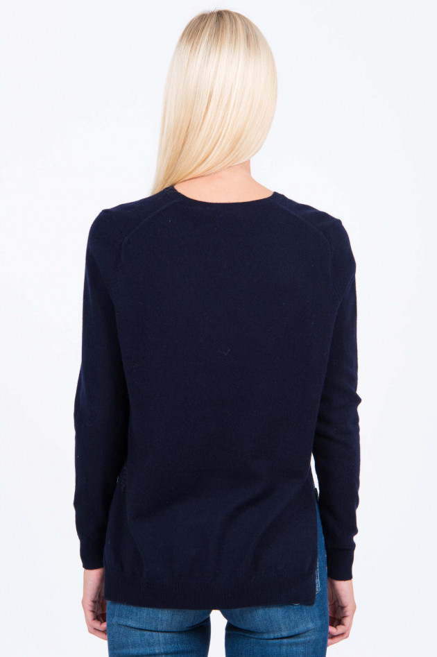 I Heart  Pullover mit Kaschmir-Mix in Navy