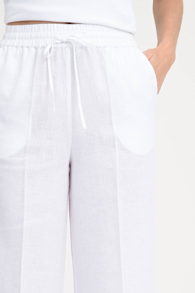 I Heart  Hose ANNESA aus Leinen in Weiß