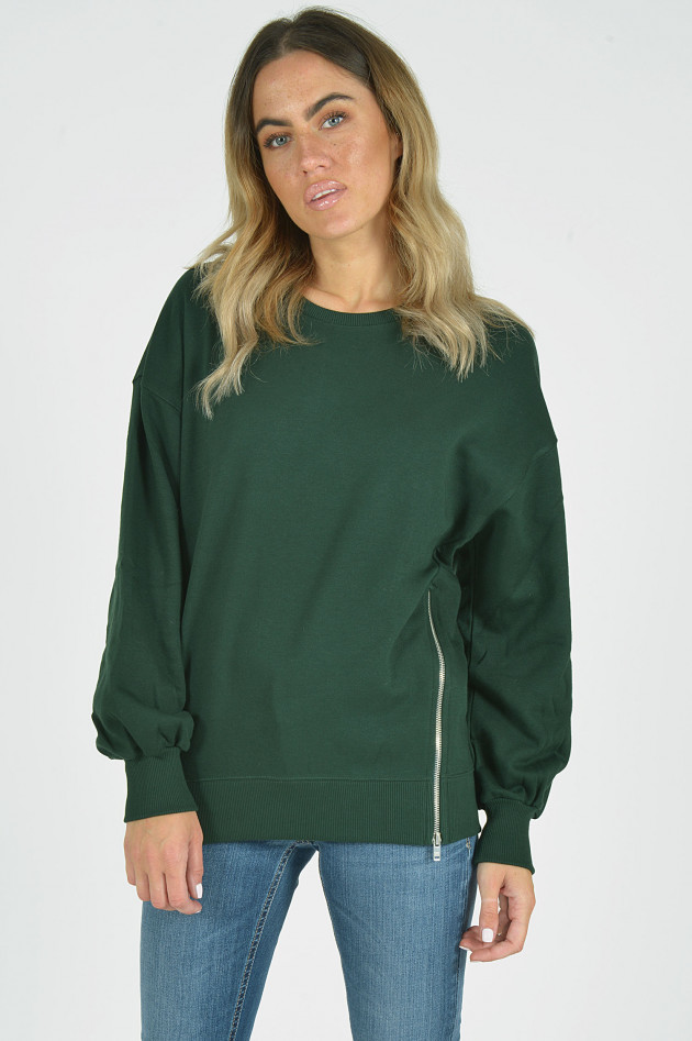 I Heart  Sweater mit Reißverschluss in Grün