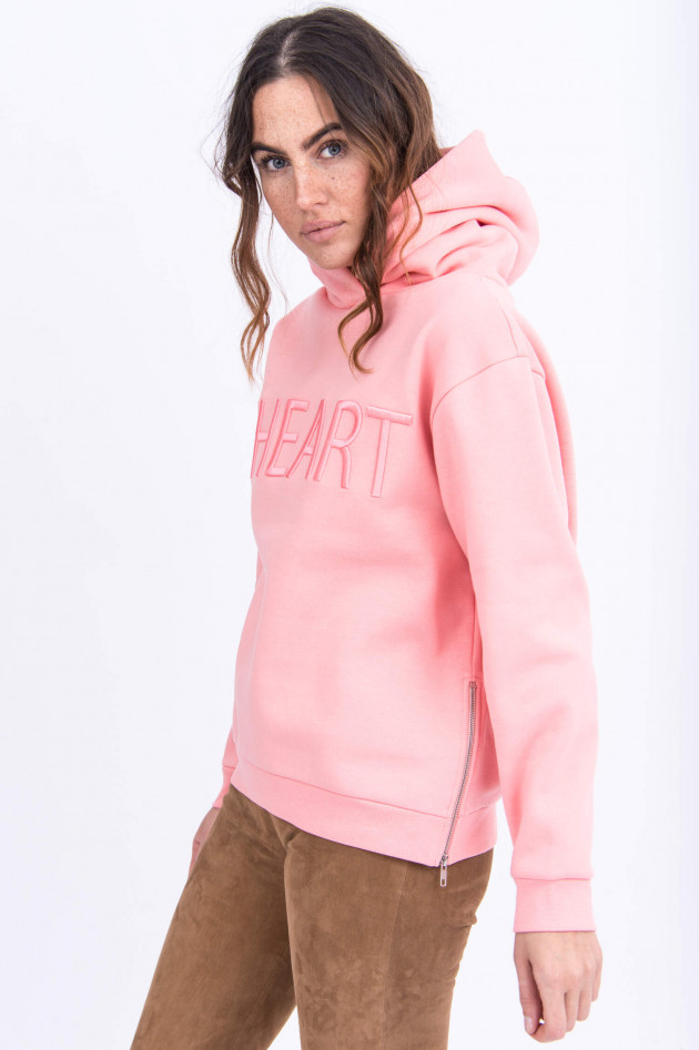 I Heart  Kapuzenhoodie CASSY mit Logo in Pastellpink