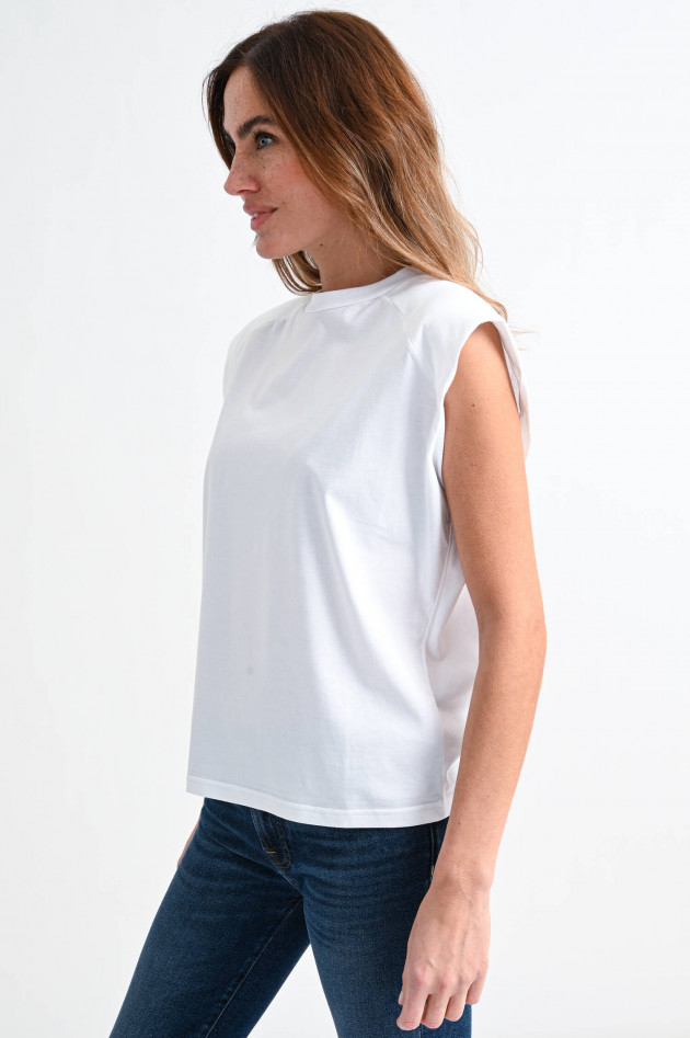 I Heart  Boxy Fit Baumwoll-Shirt MELISA in Weiß