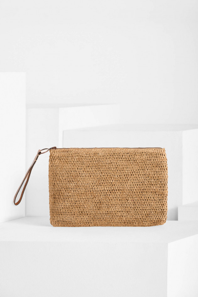 Ibeliv Clutch AMPY mit Lederriemen in Natur