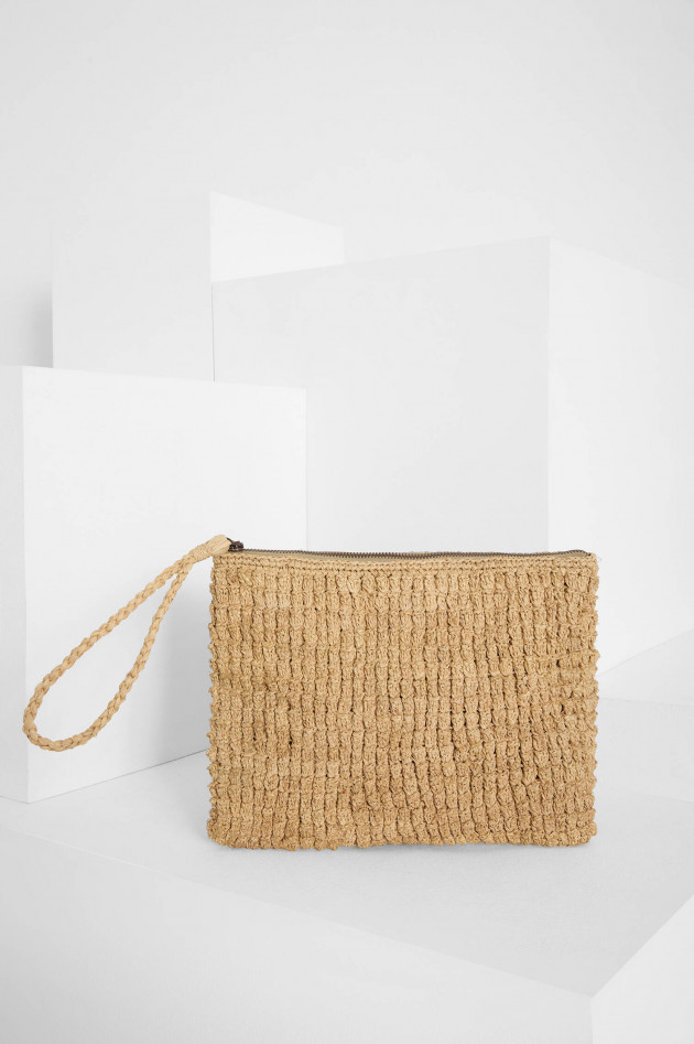 Ibeliv Geflochtene Clutch CLUB in Natur