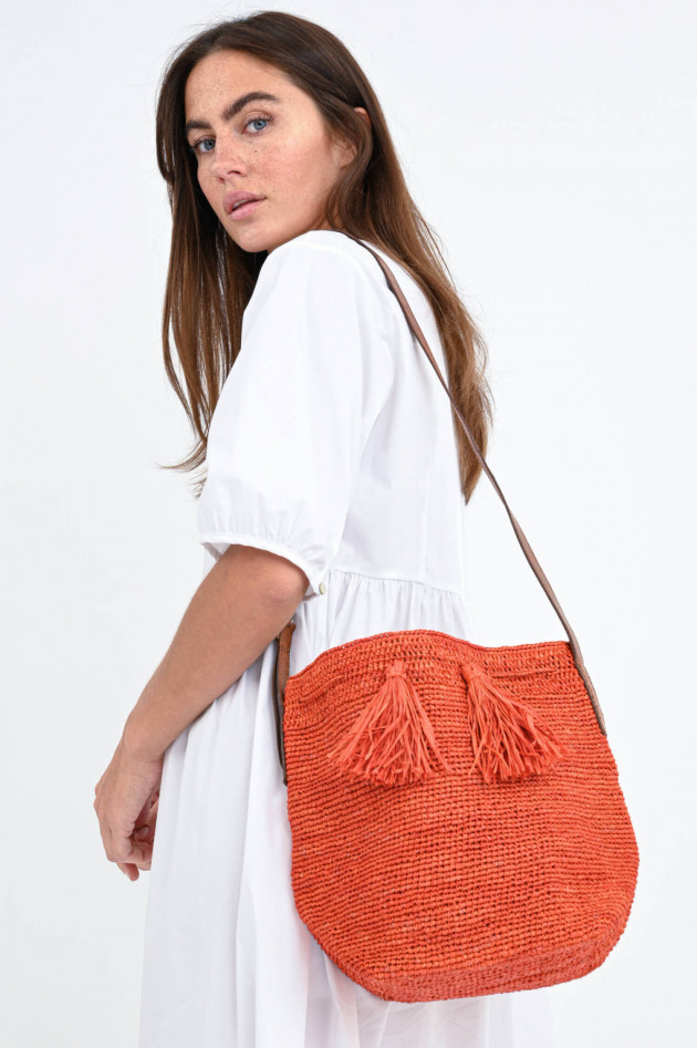 Ibeliv Beuteltasche CAPRI mit Quasten in Orange