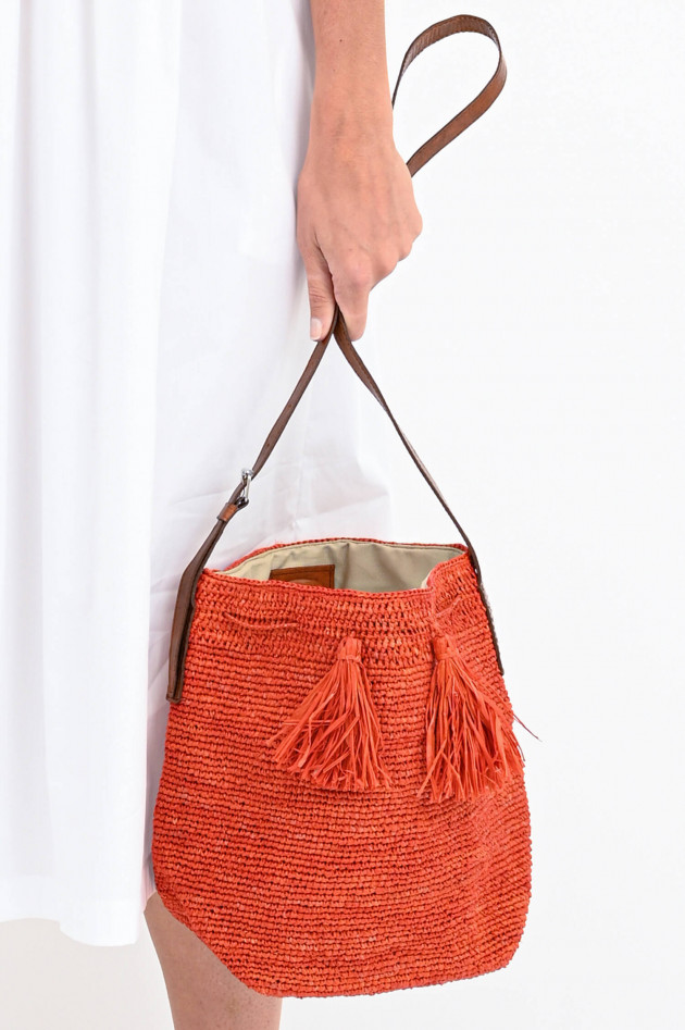 Ibeliv Beuteltasche CAPRI mit Quasten in Orange