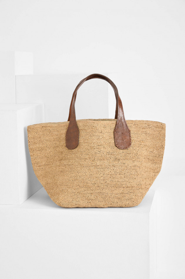 Ibeliv Shopper TOKYO II mit Lederriemen in Natur