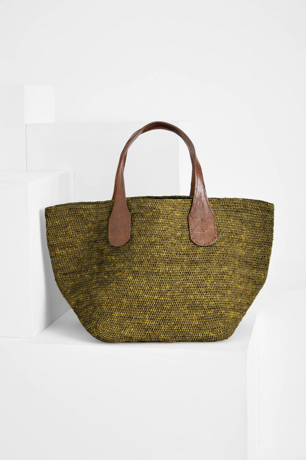 Ibeliv Shopper TOKYO II mit Lederriemen in Savane
