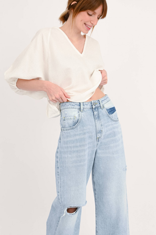 Icon Denim Flared Jeans POPPY in Hellblau