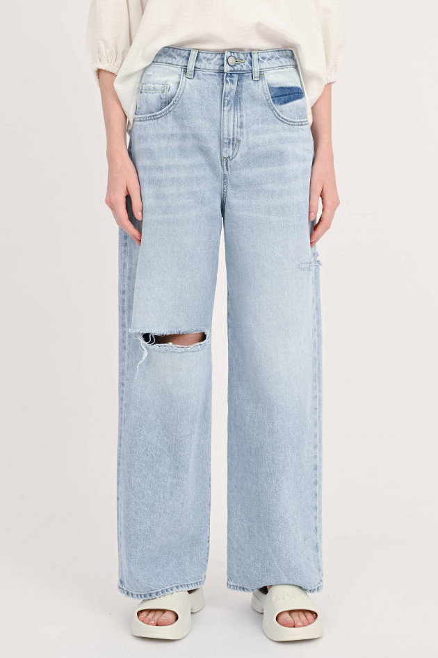 Icon Denim Flared Jeans POPPY in Hellblau