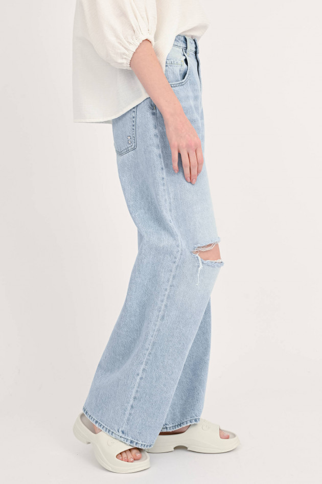 Icon Denim Flared Jeans POPPY in Hellblau