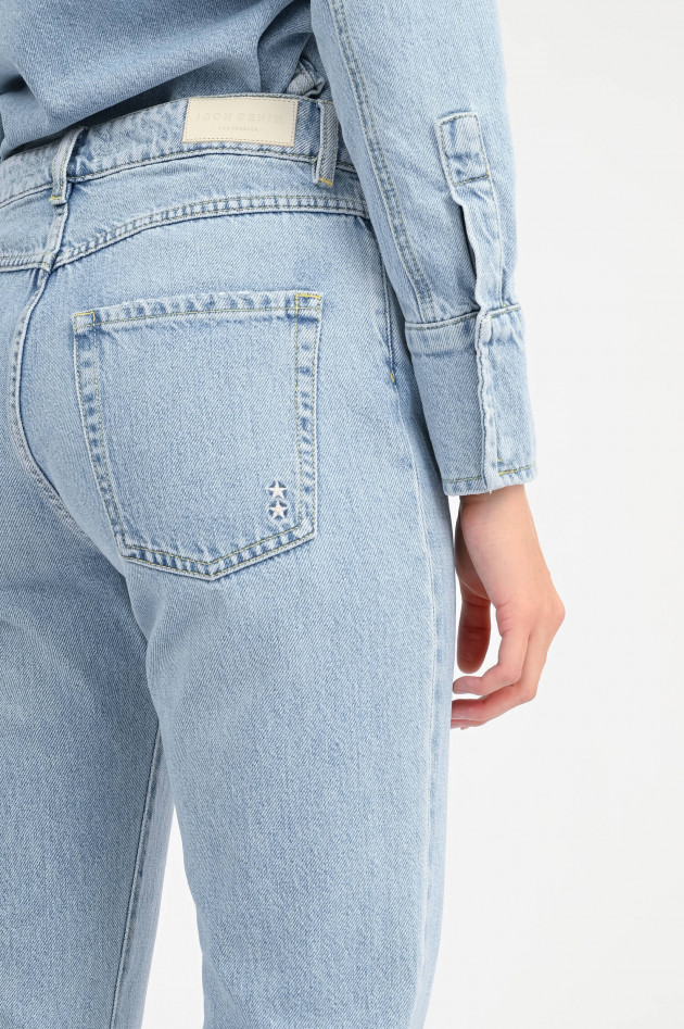 Icon Denim Wide-Leg Jeans SKYE in Hellblau