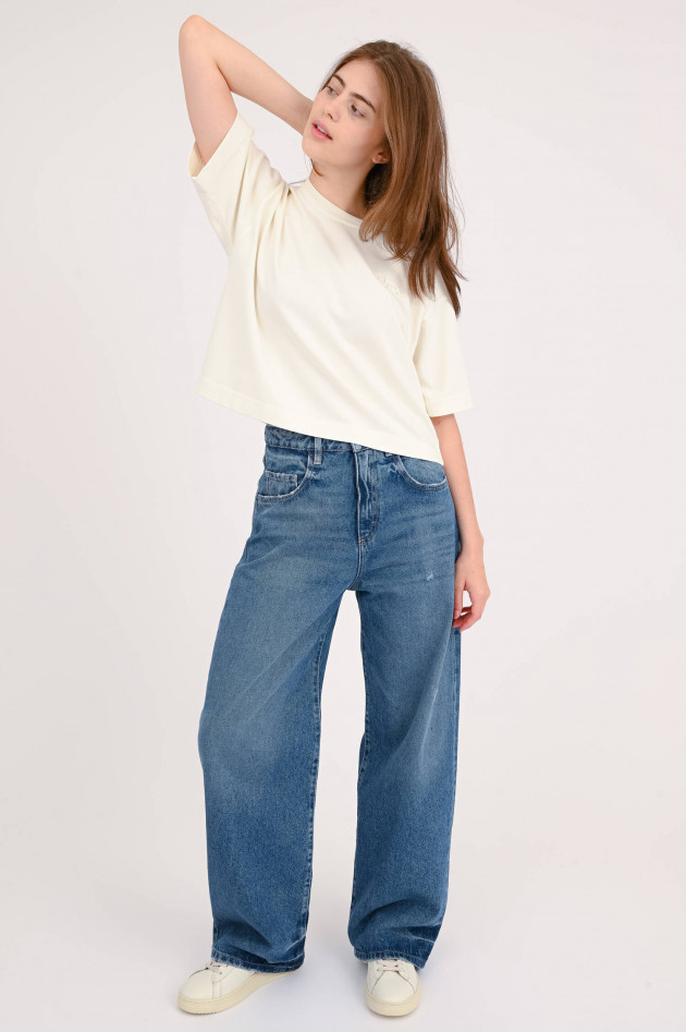 Icon Denim Wide Leg Jeans in Mittelblau