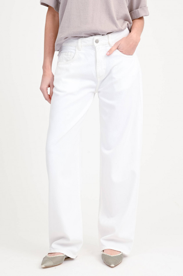 Icon Denim Weite Jeans BEA in Off White