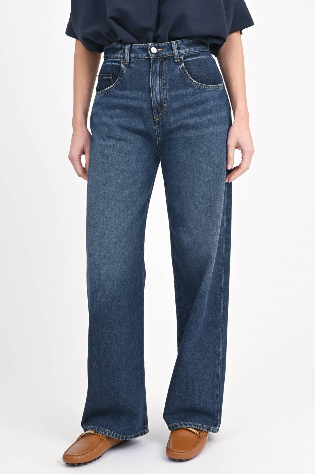 Icon Denim Weite Jeans POPPY in Dunkelblau