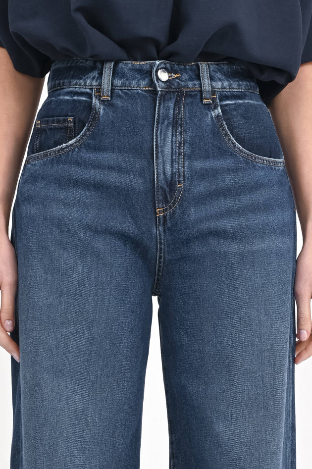Icon Denim Weite Jeans POPPY in Dunkelblau