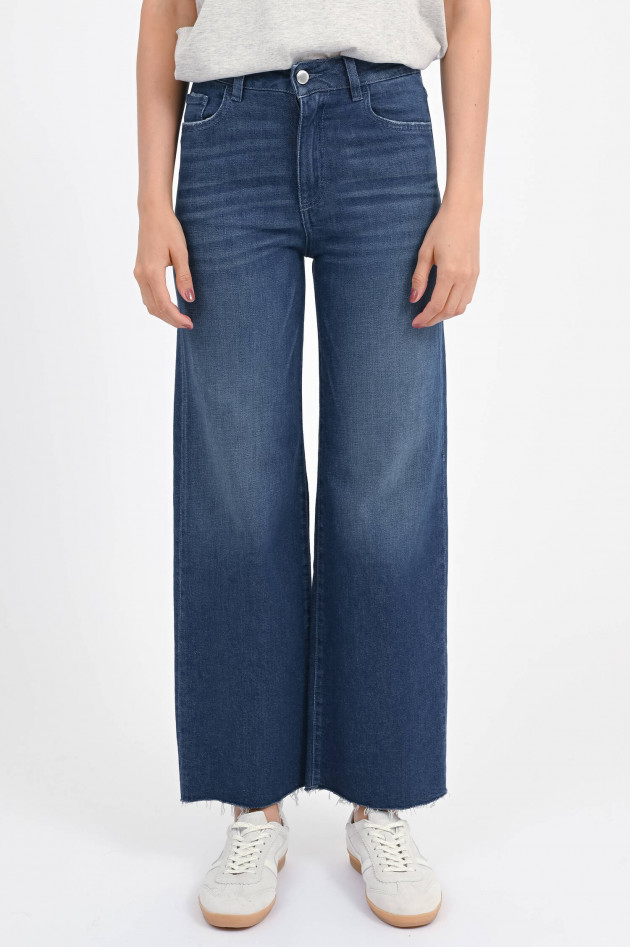 Icon Denim Weite Jeans ANGIE in Dunkelblau