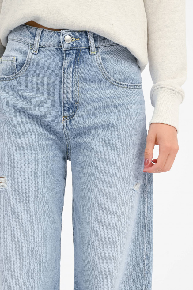 Icon Denim Weite Jeans POPPY in Hellblau