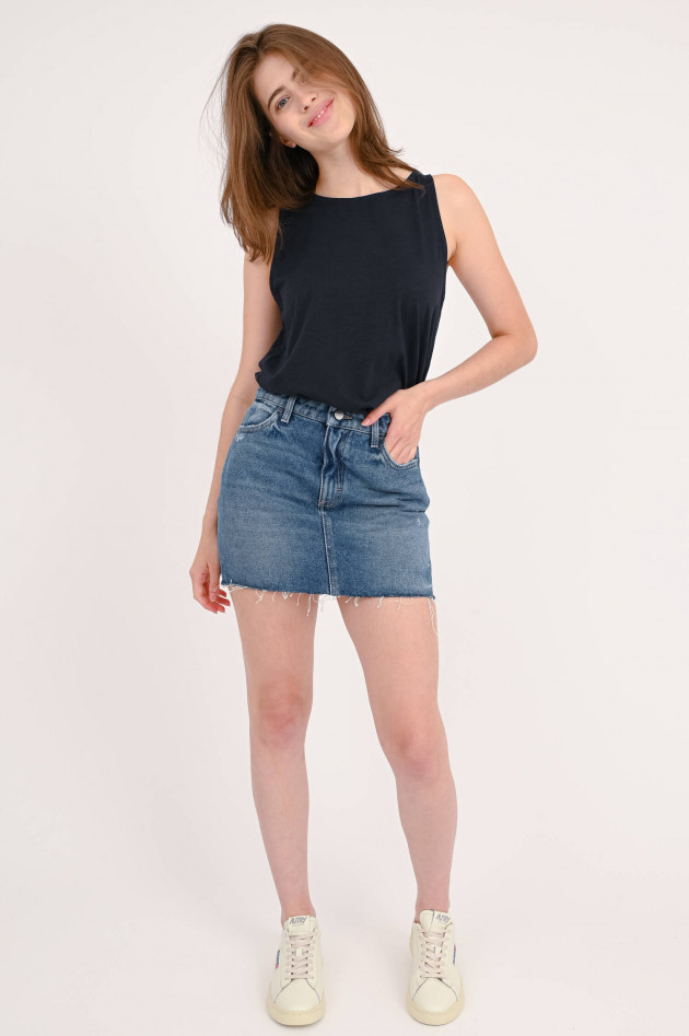 Icon Denim Jeansrock in Mittelblau