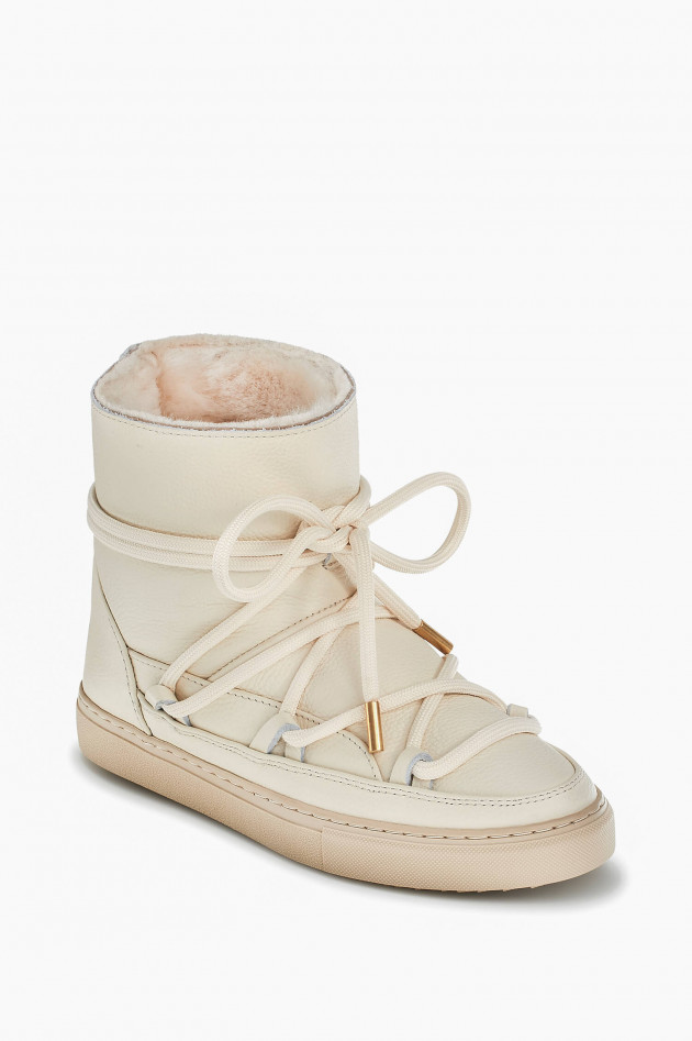 Inuikii Lammfell-Boot in Creme