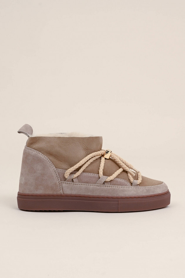 Inuikii Lammfell-Boot CLASSIC LOW in Taupe