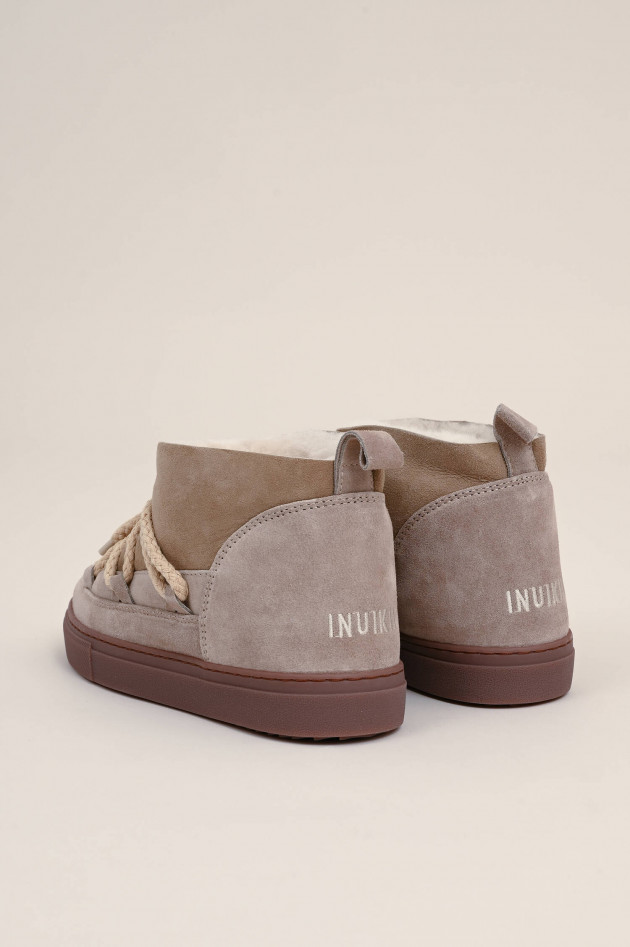 Inuikii Lammfell-Boot CLASSIC LOW in Taupe