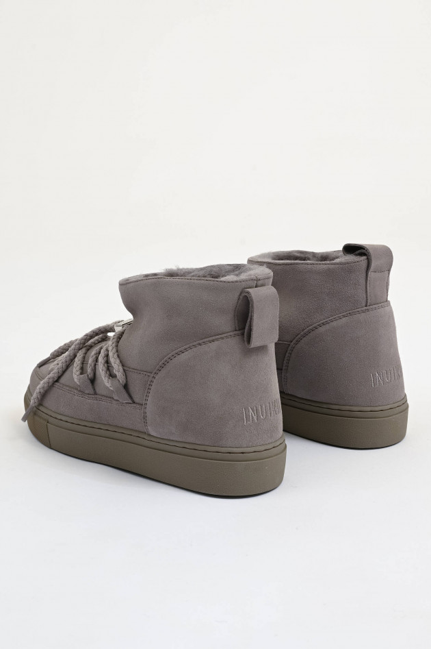 Inuikii Lammfell-Boot CLASSIC LOW in Grau