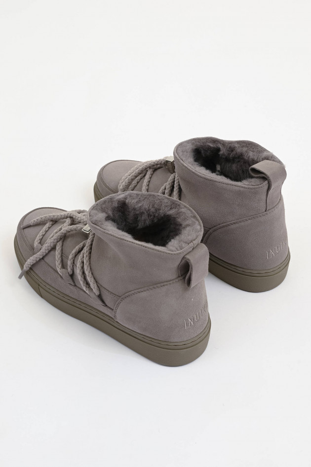 Inuikii Lammfell-Boot CLASSIC LOW in Grau